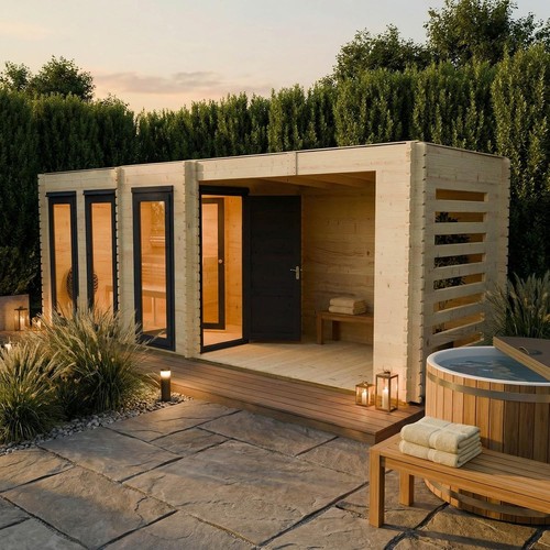 Novi outdoor garden sauna - garden,