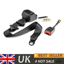3 Point Safety Seatbelt Kit Adjustable Retractable Car Safety Belt Front Rear