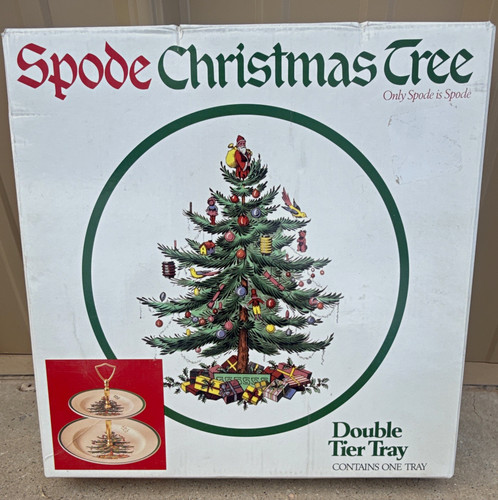 Spode christmas tree tier - tree, 2-tier