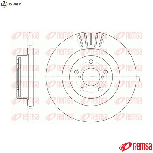 Brake disc 6816 for - 2x, 6816.10
