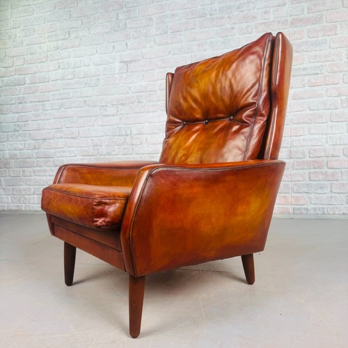 Vintage danish cognac leather - vintage,
