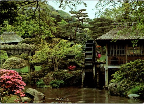 Hakone japan postcard garden - postcard, &