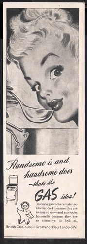 1940s vintage advert - vintage, gas