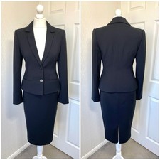 Hobbs Black Pencil Skirt Suit