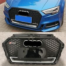 Front Bumpe Honeycomb Grille for Audi A3 S3 2017-2020 Update to RS3