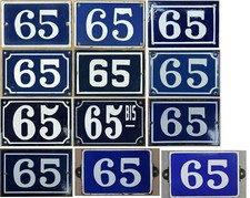 Old French house number 65 door gate plaque - thousands listed on eBay UK US