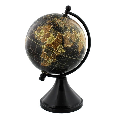 Compact black 10cm globe - 10cm,