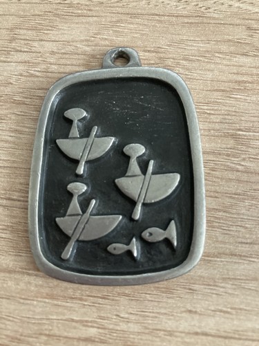 Vintage swedish pewter - swedish, pendant