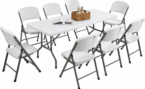6ft plastic folding table - plastic,
