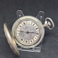 Vintage metal full hunter Molnija Pocket Watch W/O ref3970