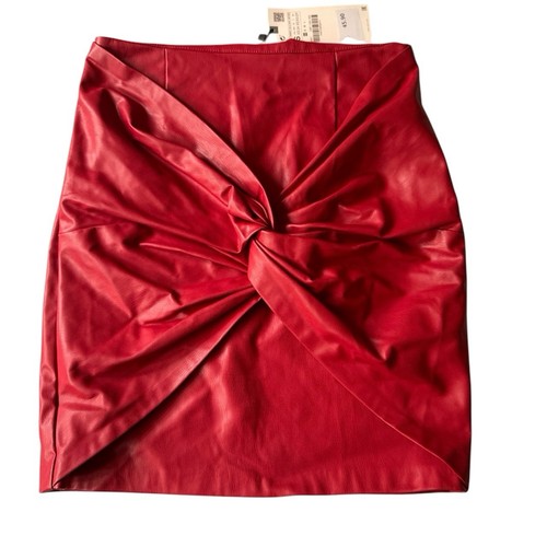 Zara red faux leather - zara,