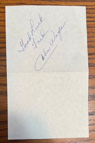 John wayne autograph - wayne,