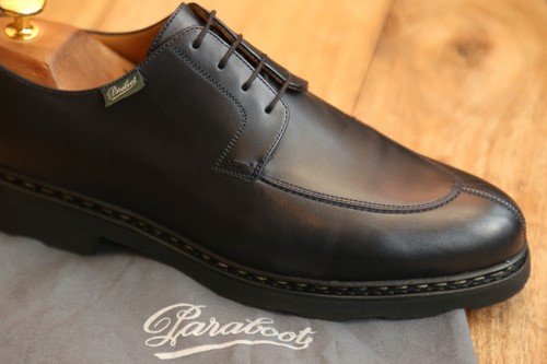 Paraboot navy blue leather - navy,