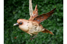 Bird Garden Ornament Hanging Tree Wildlife Metal Outdoor Décor Gift Home