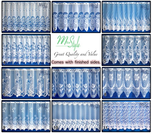 Cafe net curtains - cafe, large