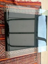 Black Glass Coffee Table Modern Design ILVA Scandinavian Design