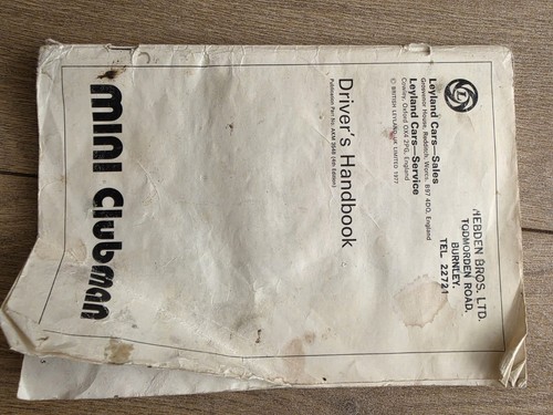 Mini clubman drivers handbook - clubman,