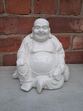 Freestanding crackle glaze Chinese Ceramic Happy Laughing Buddha Figurine 