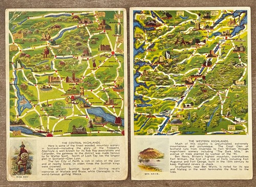 Vintage map postcards the - vintage,