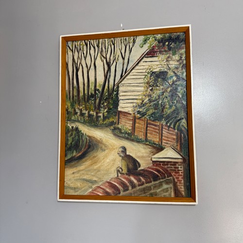 Vintage 1969 oil painting - vintage,