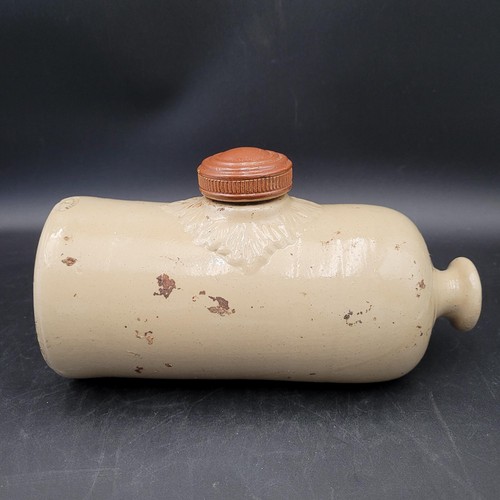 Antique stoneware hot water - stoneware,