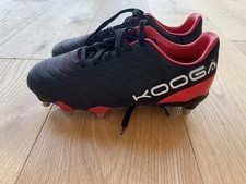 Kooga Power Rugby 94.005 Boots Black/Red/White UK Size 5 EU 38 - New no box