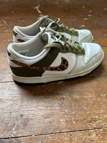 Nike dunk low olive leopard - nike,