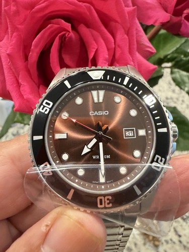 Casio mdv107d men brown - ,