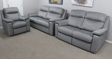G Plan Thornbury Stingray Charcoal Fab Power 3 & 2 Seater Sofas & Power Armchair