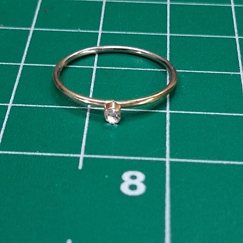 Vintage solitaire round - vintage, cz