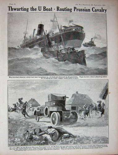 Old vintage print - print, 1917