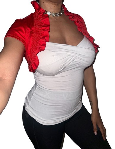 Y2k red crop - y2k, shrug