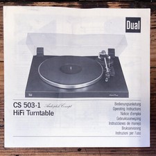Dual CS 503-1 Record Player /
