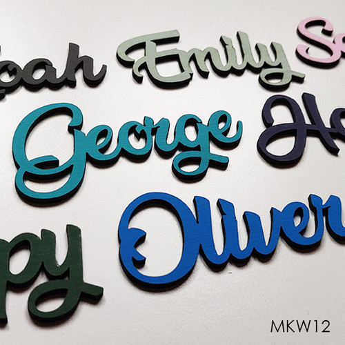 Personalised wooden script