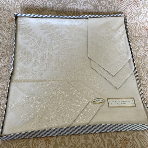 Vintage irish linen - vintage, damask