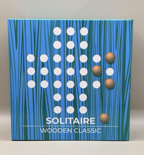 Wooden solitaire marble - wooden, board