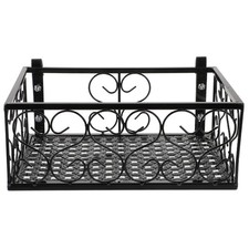  Wrought Iron Hanging Flower Pot Rack Balcony Planter Shelf Holder