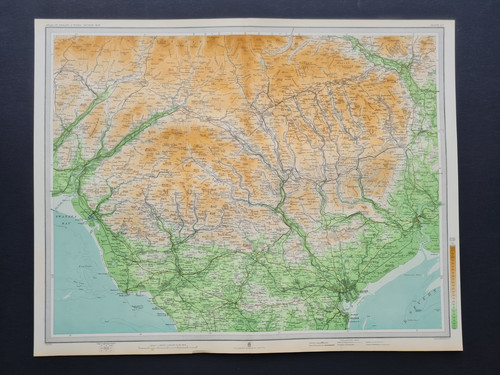 Antique 1903 map cardiff - antique,
