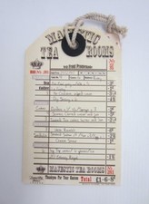Vintage Promenade Tea Room Style Hanging Wall Sign Plaque.