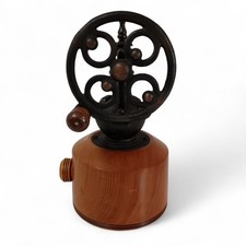 Manual Coffee Grinder Mill Handmade Traditional Retro Style Woodpecker Crafts 