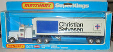 MATCHBOX SUPERKINGS K-31 PETERBILT REFRIDGERATION TRUCK 'CHRISTIAN SALVESEN' MIB