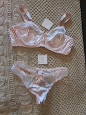 Fifi Chachnil Pink Silk Bra