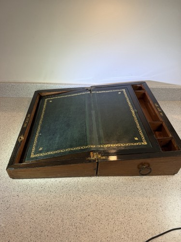 Victorian walnut writing - victorian, slope
