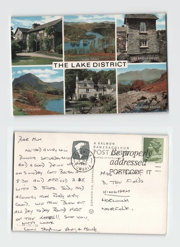Postcard the lake district - postcard,