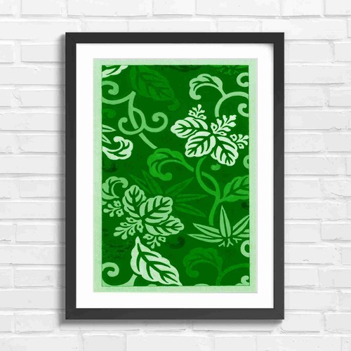 Bold red floral botanical - bold,