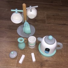 Aldi Little Town Wooden Kettle & Mug Tea Set Age 3+ Kitchen Appliances Toy