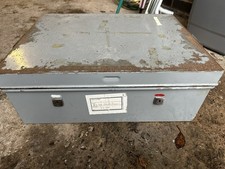 Documents Strong Box Metal Handles 2 Locks And Keys Vintage Old 