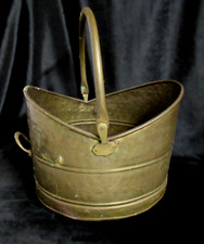 Vintage Brass Coal Bucket