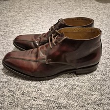 Barker Burgundy Leather Chukka