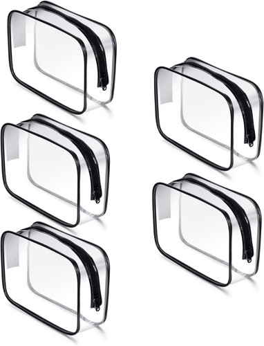 5pcs clear cosmetic makeup - clear,